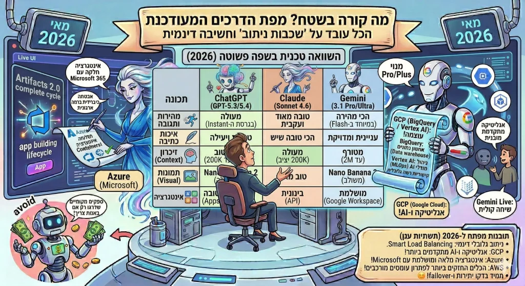 השוואה טכנית בשפה פשוטה