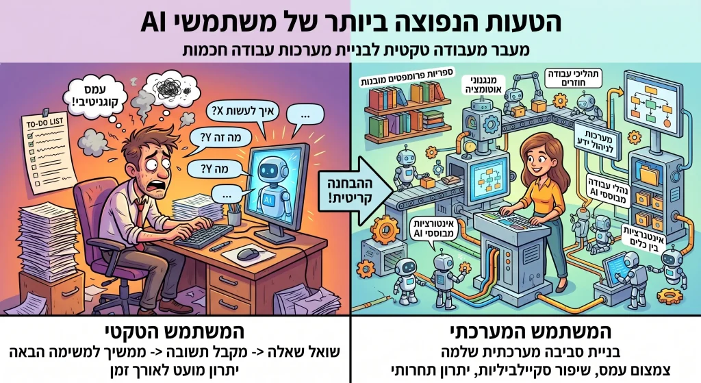 הטעות הנפוצה ביותר של משתמשי AI