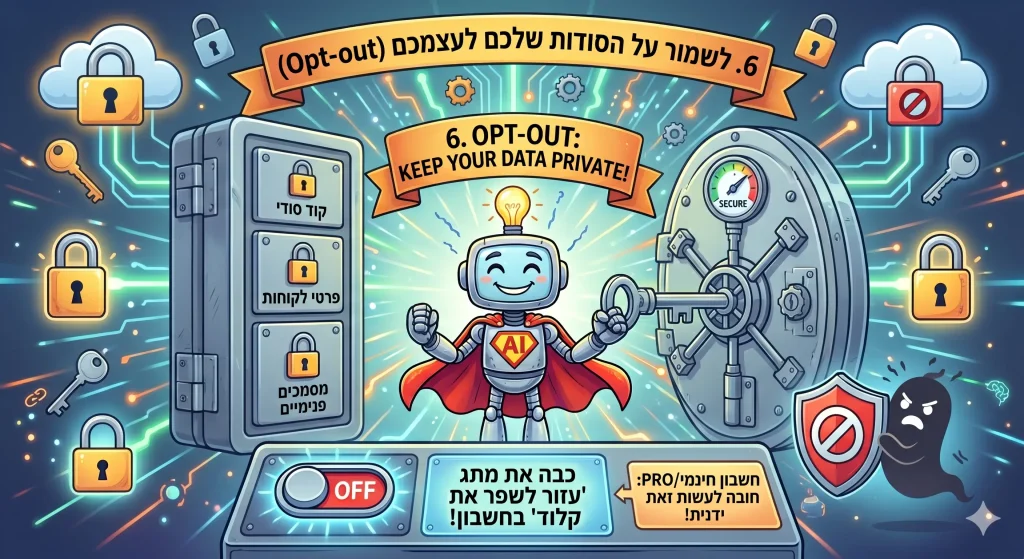 לשמור על הסודות שלכם לעצמכם
