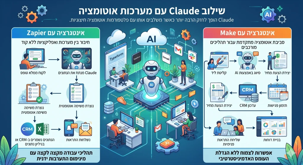 שילוב Claude עם מערכות אוטומציה