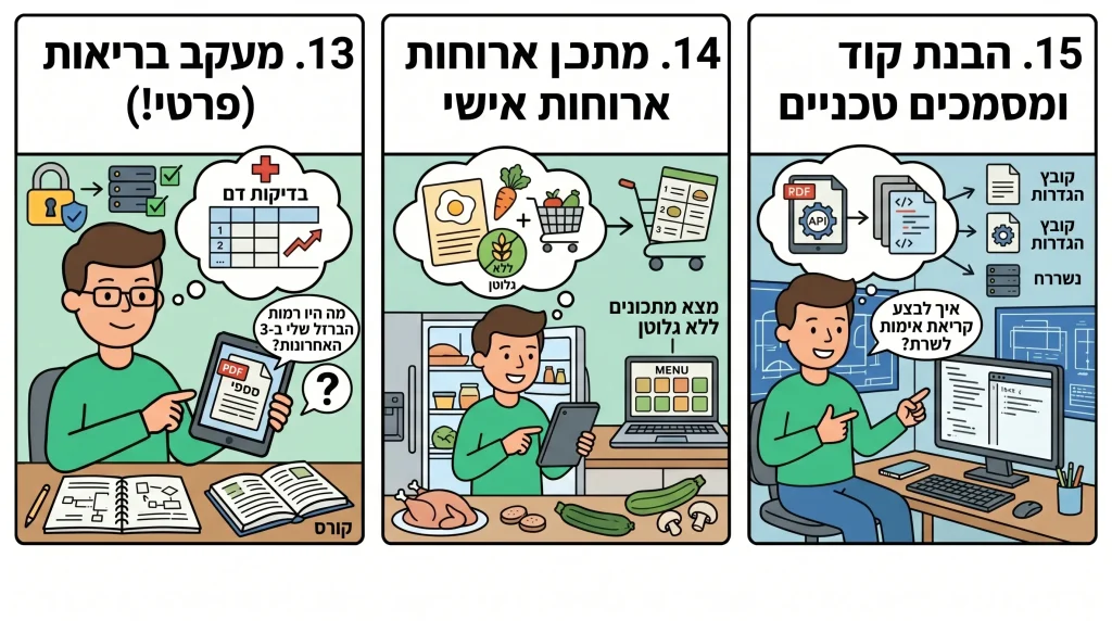שימושים 13 עד 15