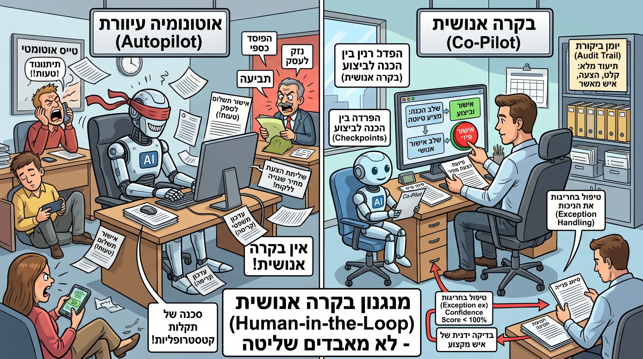 שילוב אוטומציה עם אחריות מקצועית